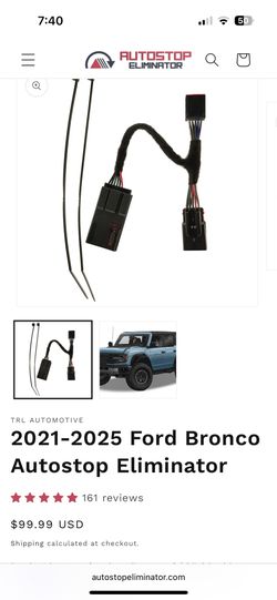 Ford Bronco Auto Stop Eliminator