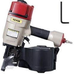 VEVOR Pneumatic Nail Gun CN80, Professional Coil Nailer Maximum Fastener Length 3-1/5", Siding Nailer with Adjustable PC Magazine Coil Siding Nailer 1