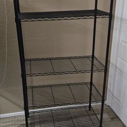 HDX Wire Shelving Black 72" Height 36" Wide 16" Deep 5 Adjustable Shelves