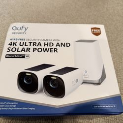 eufy Security eufyCam S330 (eufyCam 3) 2-Cam Kit,  4K Solar Camera Outdoor Wireless