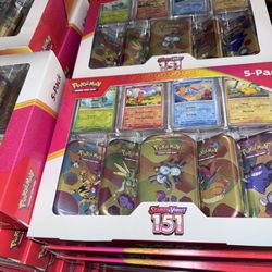Pokemon 151 Costco 5-Pack Tin
