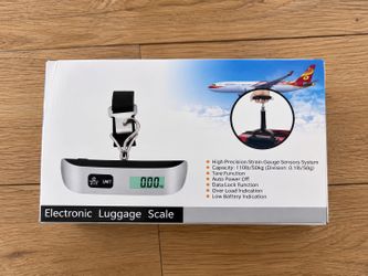 Digital Luggage Scale 110 lb/50 kg Portable Travel Suitcase Weight Scale LCD