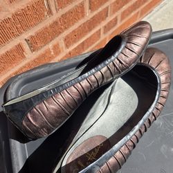 Cole Haan Nike Air Bronze Metallic Ballet Flats - Size 8