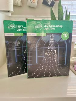 10ft LED Cascading Light Tree – Set of 2