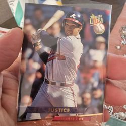 David Justice Atlanta Braves Baseball Cards 