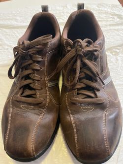 Skechers Relaxed Fit 64224 Brown Leather Oxford Mens Size 12