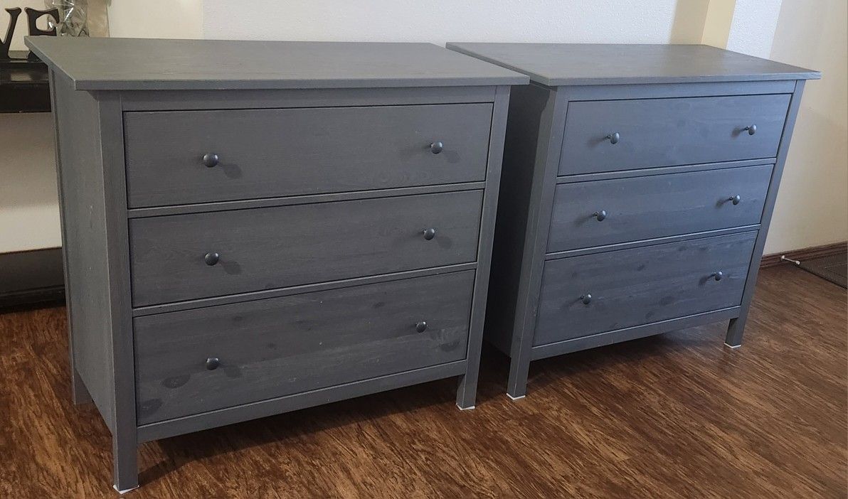 LIKE NEW IKEA HEMNES 3-DRAWER DRESSER (×2)