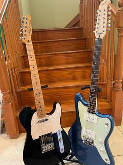 Fender MIM Telecaster and Squier Paranormal 12 String Jazzmaster