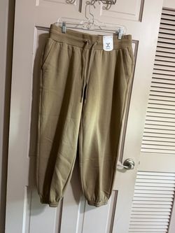 Xersion Womens Drawstring Waist Regular Fit Petite Fleece Active Joggers Size PL