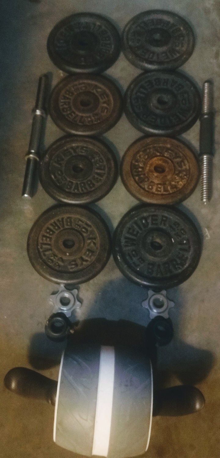 Set Of 8 - 10 Pound Weights Plates
