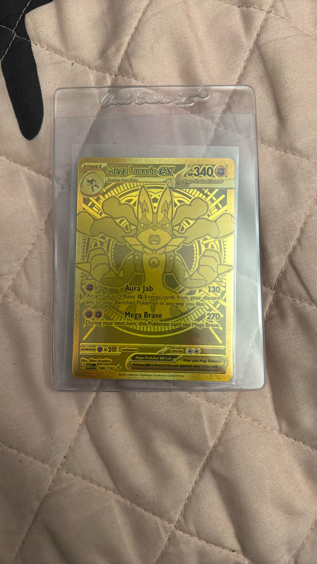 Gold Card Mega Lucario