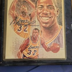 Magic Johnson Plaque