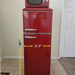 Refrigerator and Microwave Set