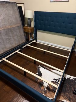 Queen Bed frame and rails