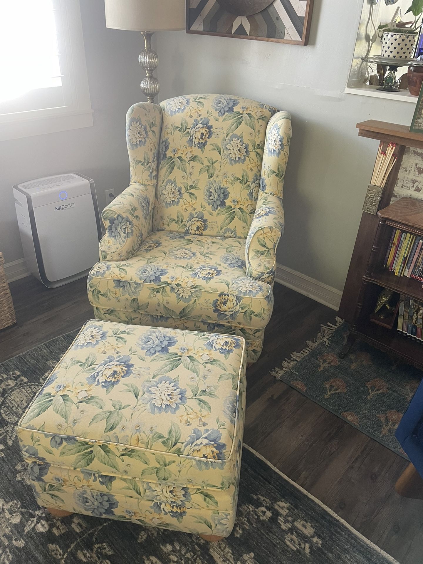 Wingback Chair & Ottoman