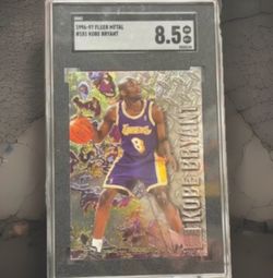 Fleer 1996-97 Metal Kobe Bryant #181 Los Angeles Lakers SGC 8.5 Basketball Card