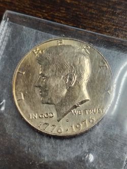 Bicentennial Half Dollar minted at the Denver Mint