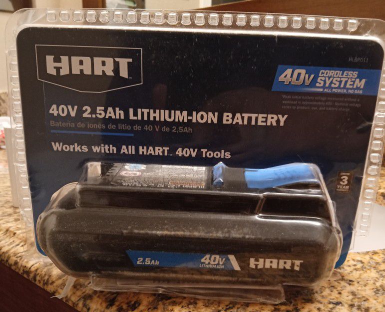 Hart 40V 2.5Ah Lithium-ion Battery