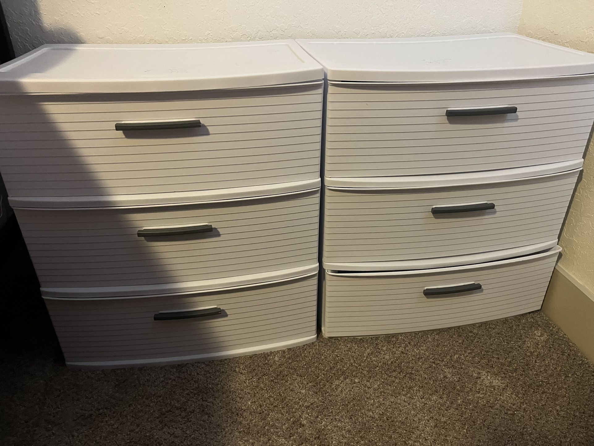 Two White Storage Cases