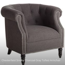 Chesterfield Tufted Armchair - Like New!!!