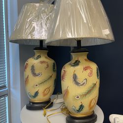 2 Large Lamps - NEW - price for both 18.5” x 12”. X. 32” high