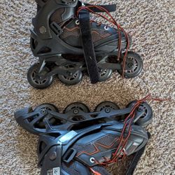 Kids adjustable (size 1-4) inline skates good condition