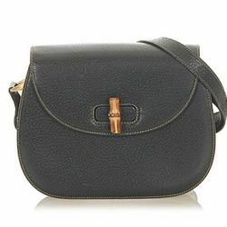 Gucci Black/Brown Leather Bamboo Gold Hardware Vintage Crossbody Shoulder Bag

Material: leather 
Size: medium
Color: outside is green, inside is brow