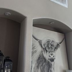 Cow wall canvas