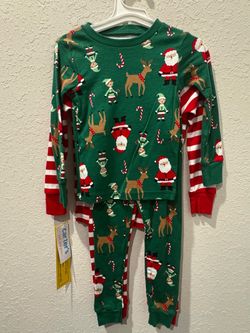 New Carter's Christmas Boys or Girls 4 Piece Pajama Set Size 2T