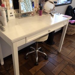White desk