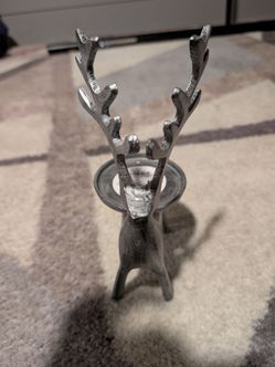 Metal Deer Antler Candle Holder