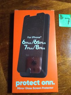 NEW UNOPENED Protect Onn Mirror Glass Screen Protector for iphone