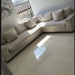 2 Piece Bloom Sectional Feather Couch