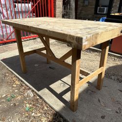 Handcrafted Solid Wood Workbench (57”W x 32”D x 35” T)