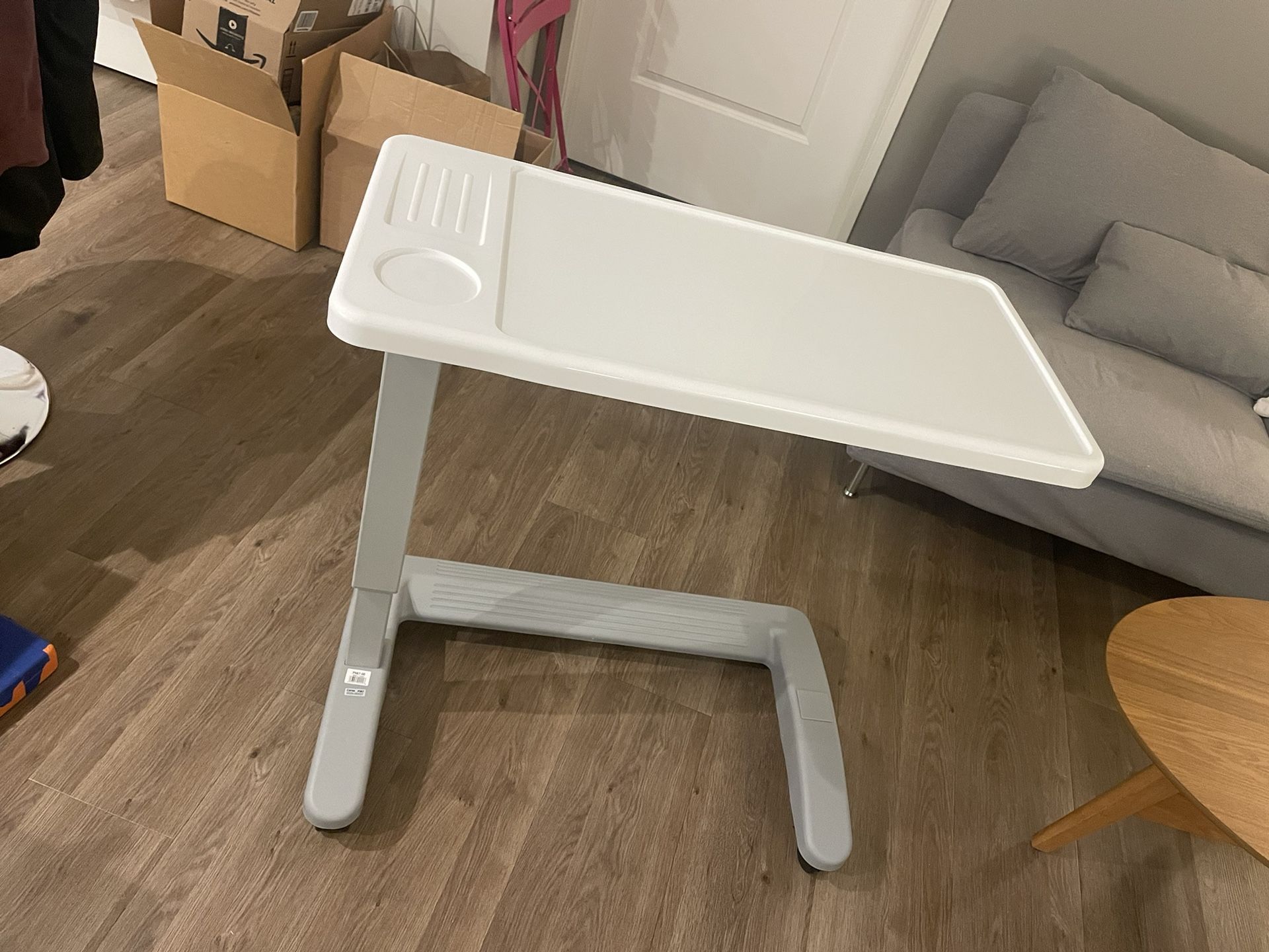 bedside table with wheels