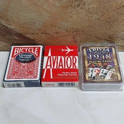 Triva 1948 & Two Playing Cards, FREE SHIPPING 