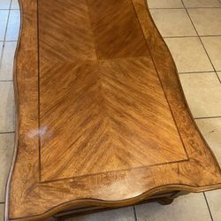 Brown Oak Coffee Table 