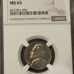 NGC MS65 Jefferson Nickel – 1968-D – Certified Coin
