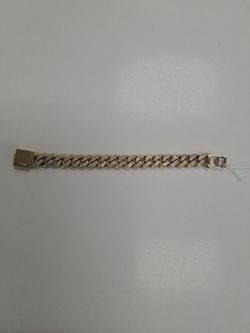 10K 94.7G Cuban Link Bracelet With 337 2pt Diamonds