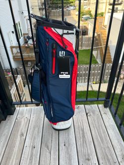 Brand New PING Hoofer Craz-E-Lite 2023 Golf Stand Bag Navy