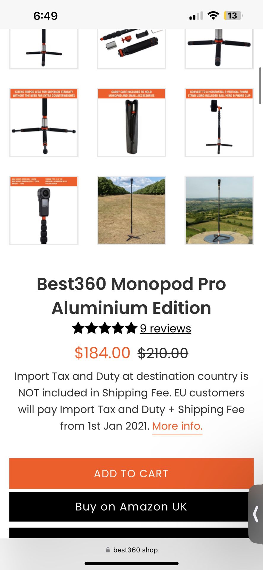 Best360 Monopod Aluminium Edition – Best360 Shop