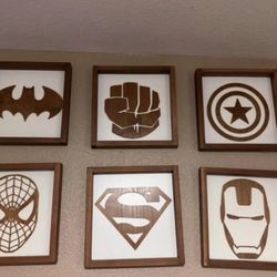 Superhero Wall Art 