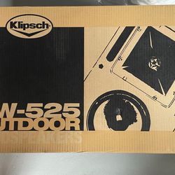 Klipsch AW-525 Outdoor Monitors Pair White New.