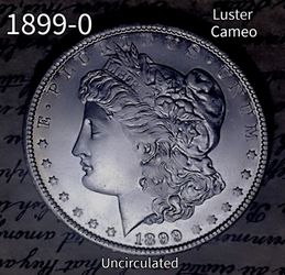 1899-0 Morgan Silver Dollar; Choice MS/BU, Semi Key Date, Full Feathering, High Grade Uncirculated Coin.