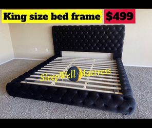 King size bed frame only