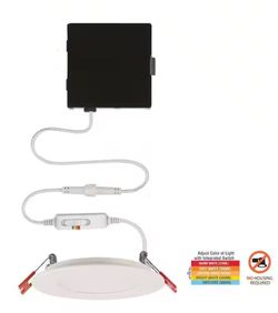 Commercial Electric Premium Series 4 in. LED Ultraslim Canless Recessed Light, Adjustable CCT