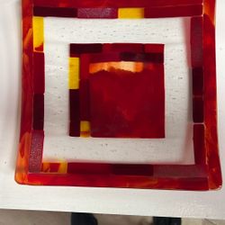 Red Art Plate 