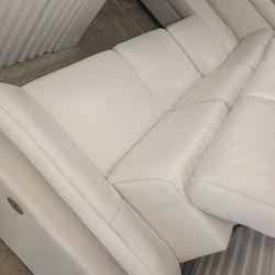 SECTIONAL GENUINE LEATHER RECLINER ELECTRIC .. Delivery SERVICE AVAILABLE 🚚💥🚚