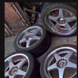 From NSX $1,200 Real Japanese 17 - 18“ JDM Sparco Wheels 5 X 114 Acura Fits Most Rear Wheel Drive 