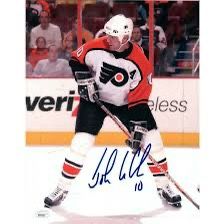 Autographed John Leclair Flyers Photo (with Frame)